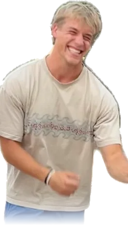 Contestant laughing mid-round